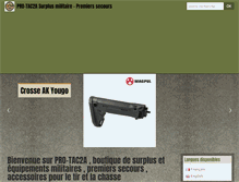 Tablet Screenshot of pro-tac2a.com